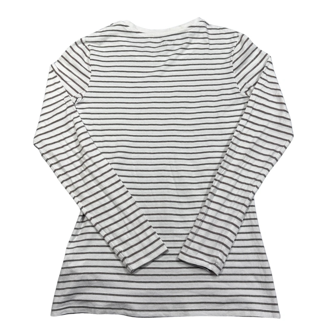 Atmosphere® White Striped Long Sleeve Top-S