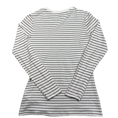 Atmosphere® White Striped Long Sleeve Top-S