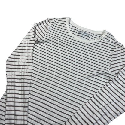 Atmosphere® White Striped Long Sleeve Top-S