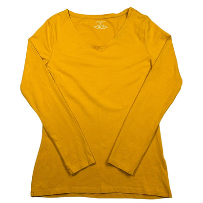 Primark® Mustard Long Sleeve Stretch Top-S