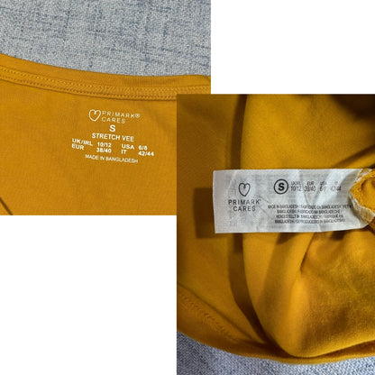 Primark® Mustard Long Sleeve Stretch Top-S