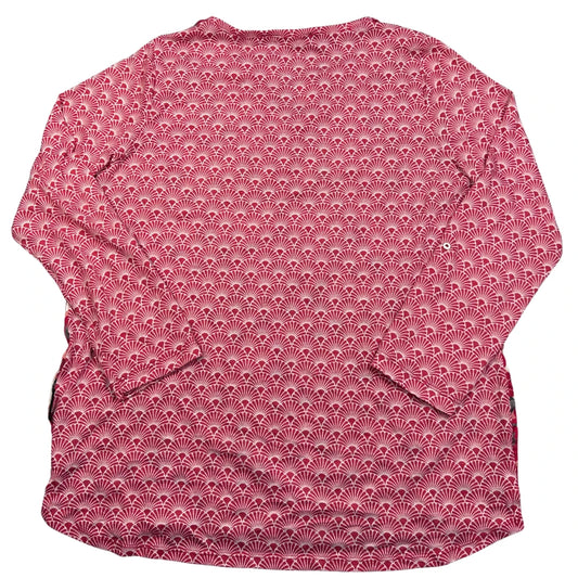 Capuccino® Red Floral Long Sleeve Top-M