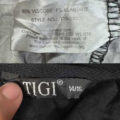 TIGI® Black Abstract Print Top-14/16