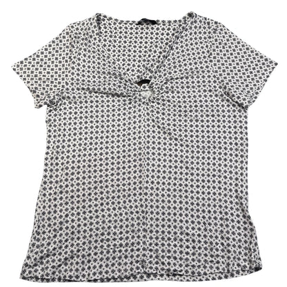 Next® White Floral Twist-Front Top-XL