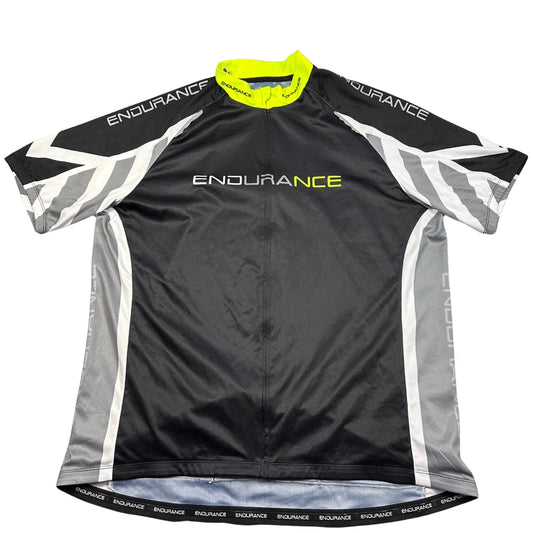 Endurance® Black Cycling Jersey Reflective-4XL
