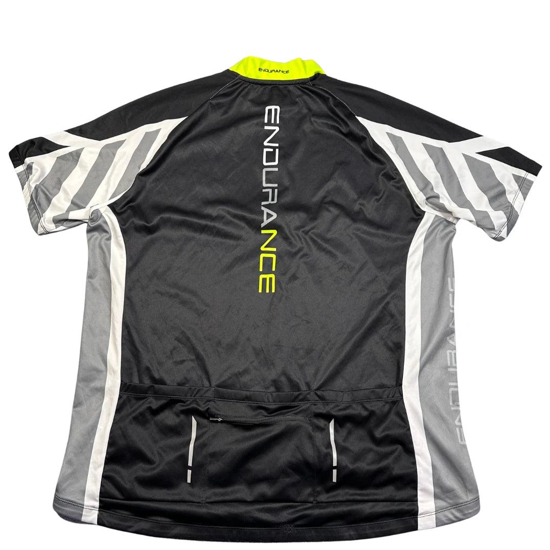 Endurance® Black Cycling Jersey Reflective-4XL