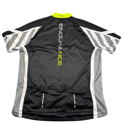 Endurance® Black Cycling Jersey Reflective-4XL