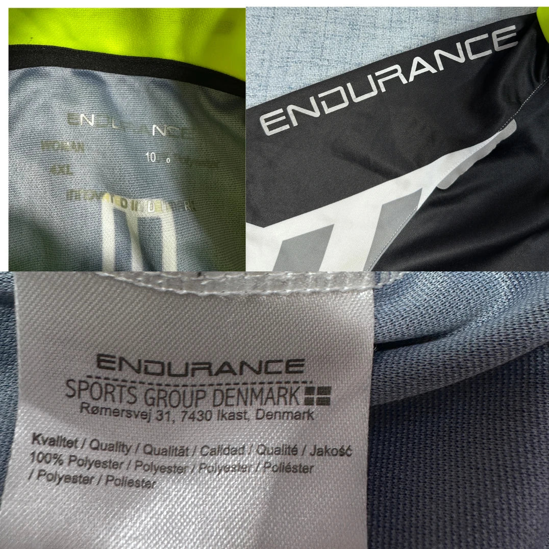 Endurance® Black Cycling Jersey Reflective-4XL