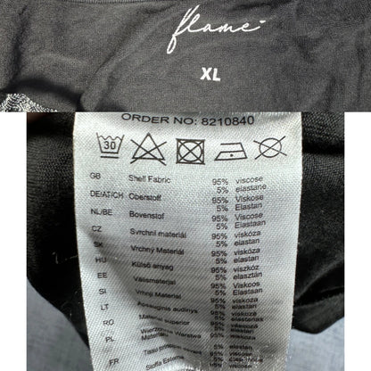 Flame® Black Graphic T Shirt-XL