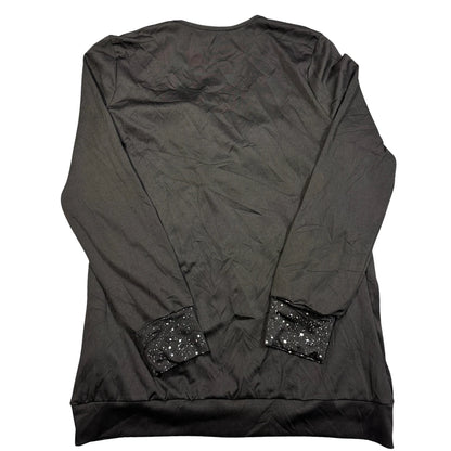 SHEIN® Black Deep Neck Top-L