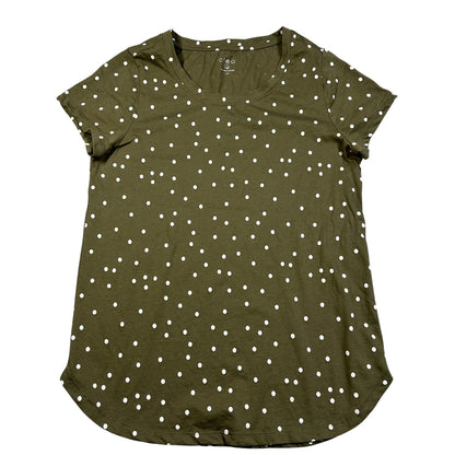 Cleo® Olive Polka Dot T Shirt-S