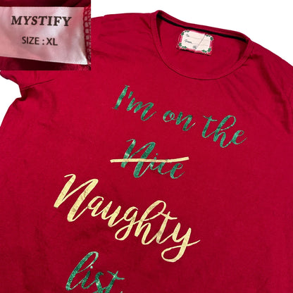 Mystify® Red Graphic T Shirt-XL