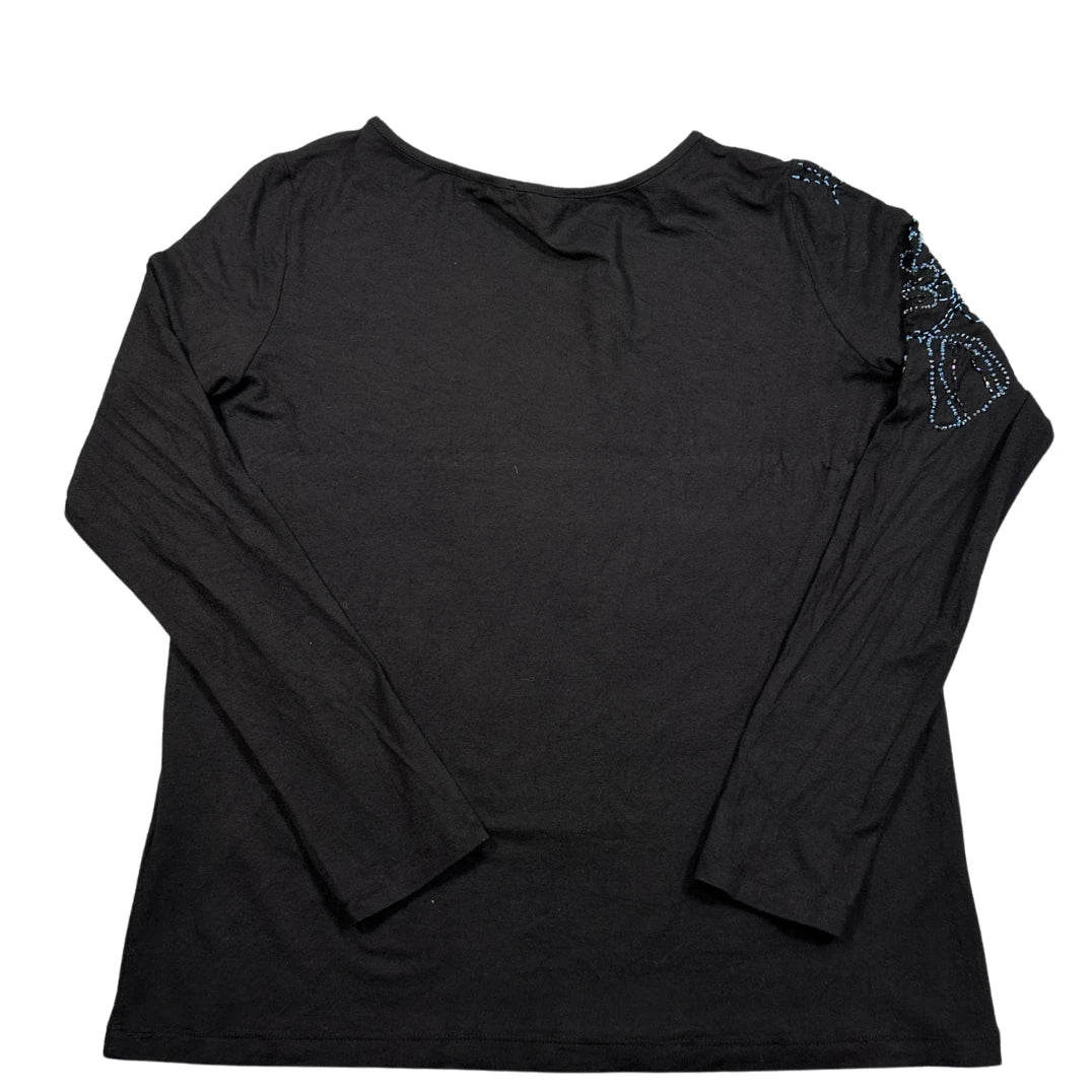 Unbranded Black Floral Long Sleeve-L