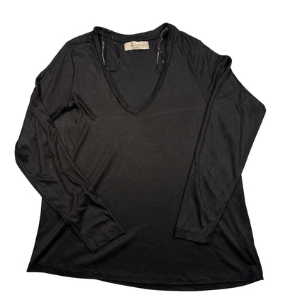 Paul Costelloe Living® Black V Neck Top-L