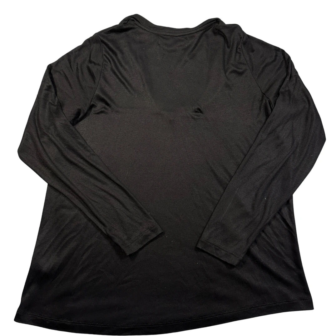 Paul Costelloe Living® Black V Neck Top-L
