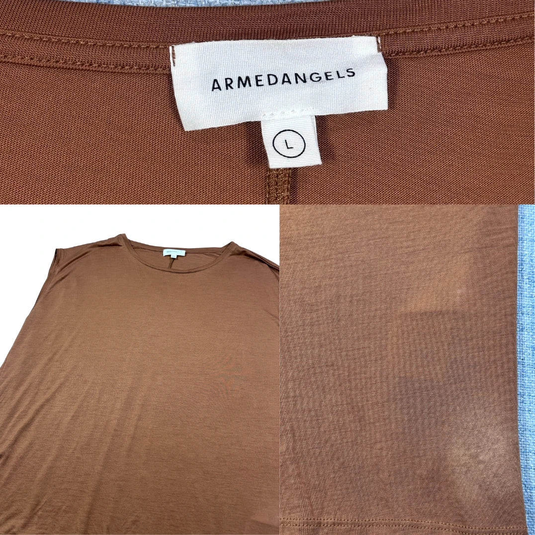 Armedangels® Brown Sleeveless Top-L
