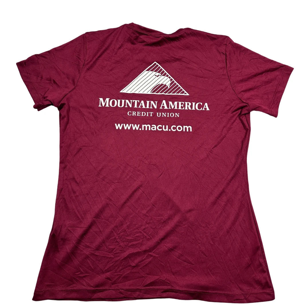 Sport Tek® Maroon Graphic T Shirt-M