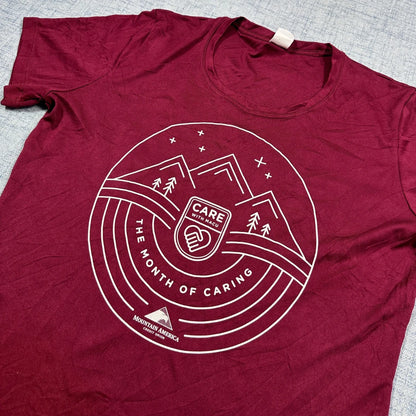 Sport Tek® Maroon Graphic T Shirt-M