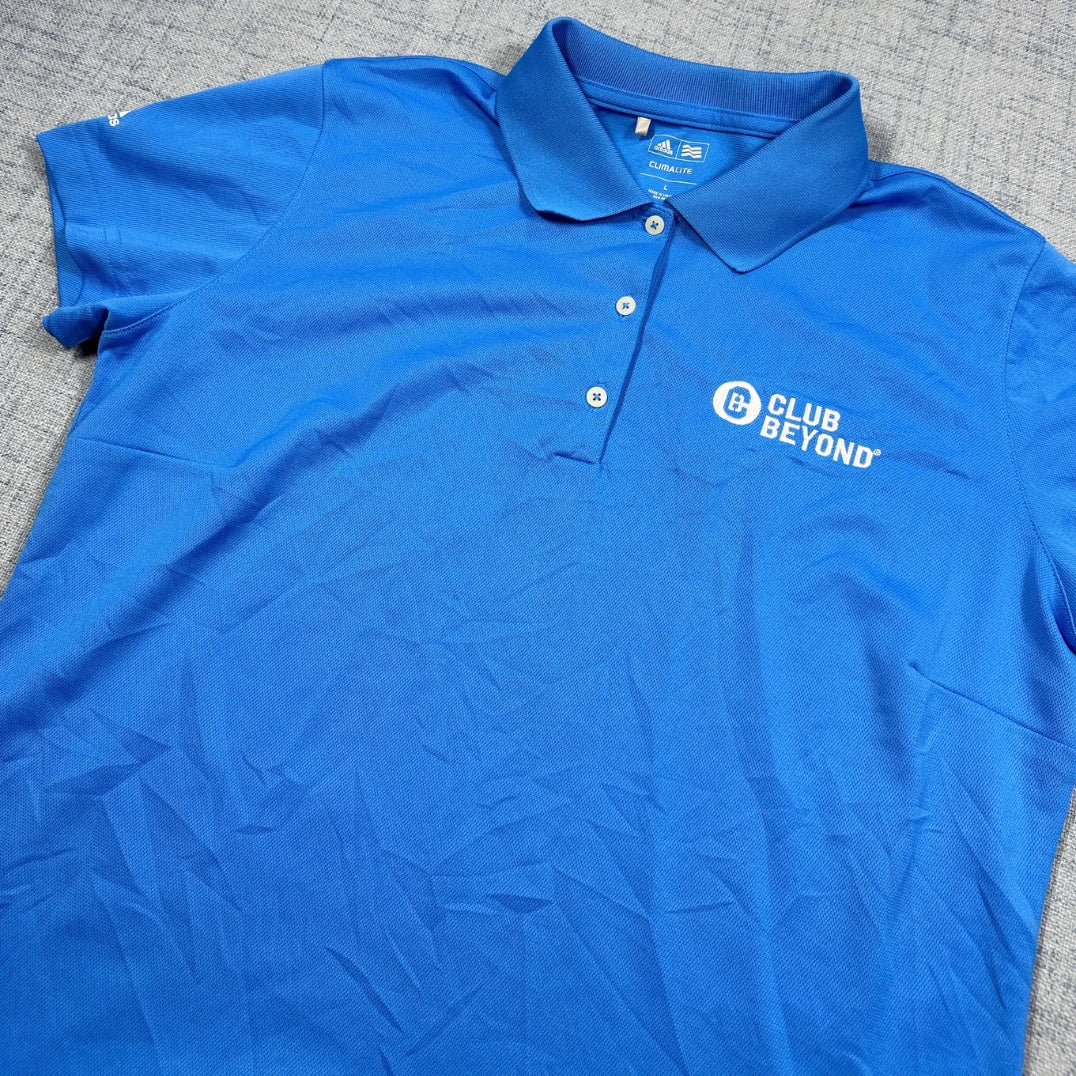 Adidas® Blue Climalite Golf Polo-L