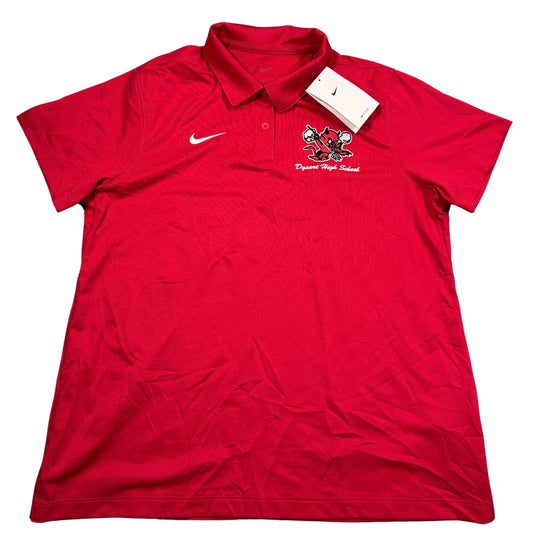 Nike® Red Dri Fit Polo-L