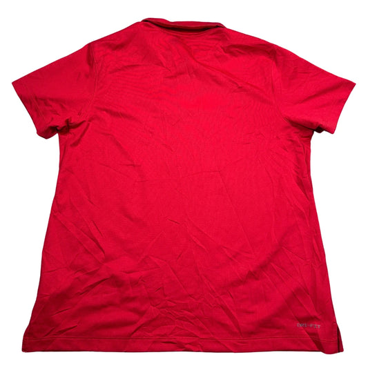 Nike® Red Dri Fit Polo-L