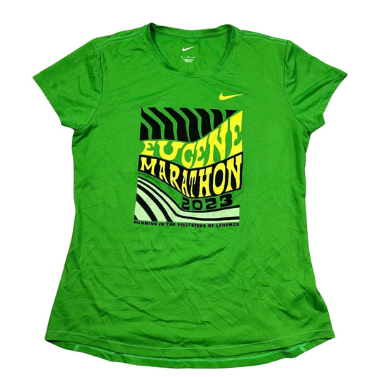 Thrift-and-treasures Green Women's T Shirt-M NIKE