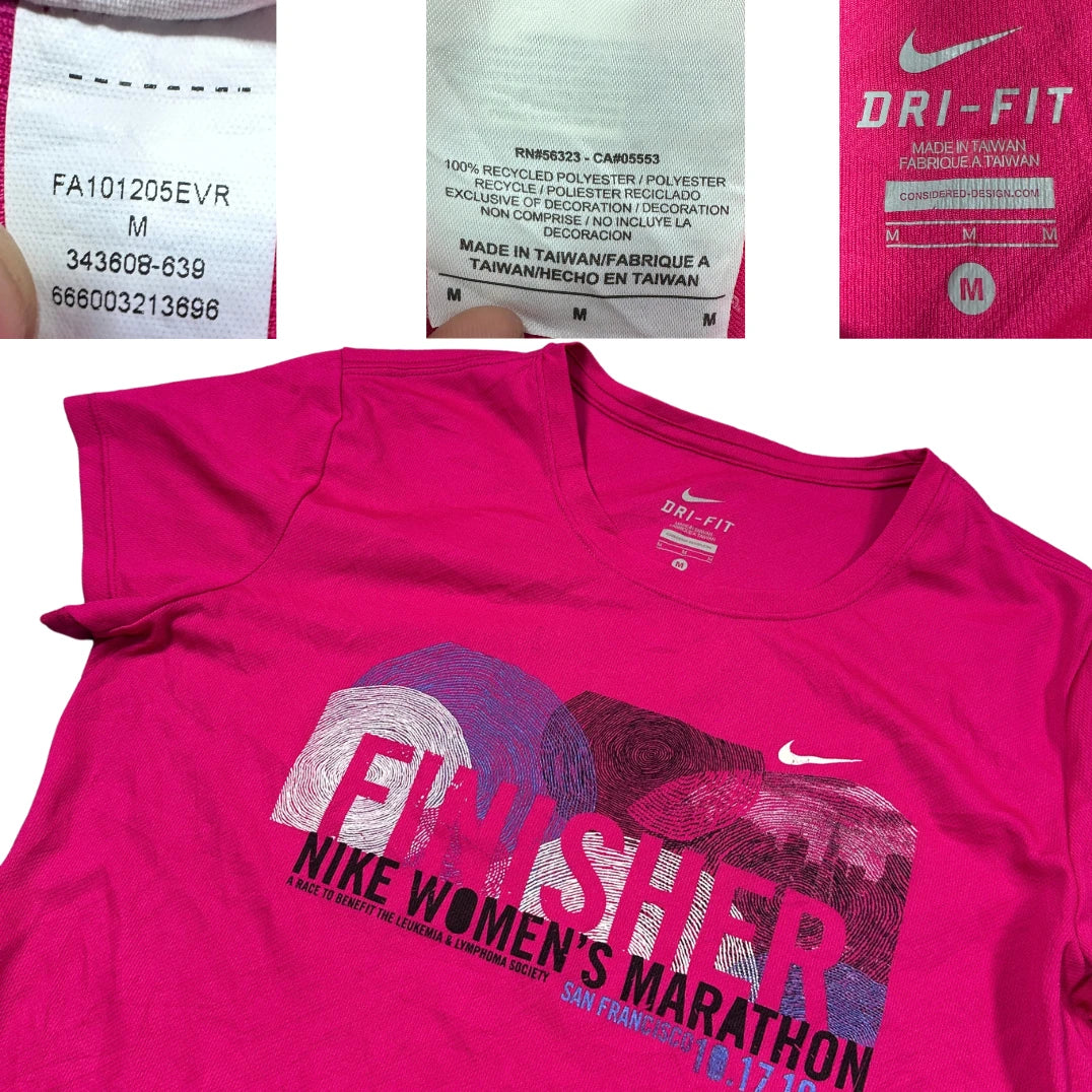 Thrift-and-treasures Pink Women's T Shirt-M NIKE