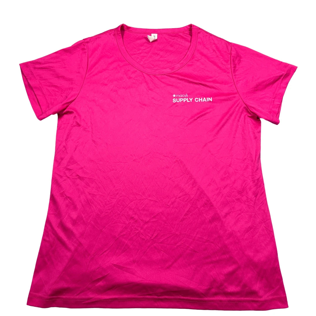 UltraClub® Pink Performance T Shirt-XL