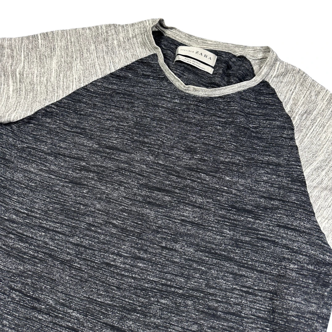 Zara® Grey Raglan T Shirt-L