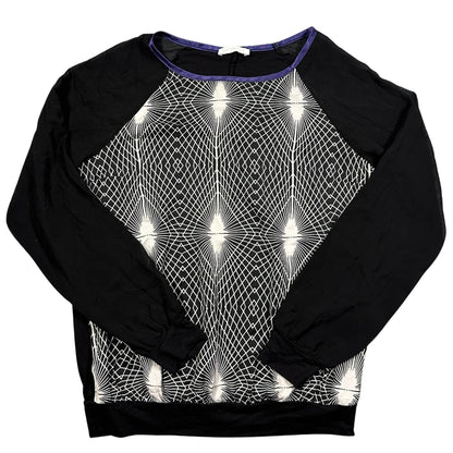 Thrift-and-treasures Black Women's Sweatshirt Geometric-M Promod