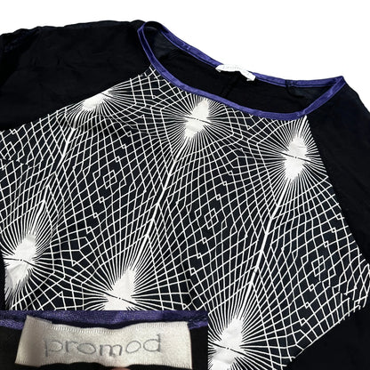 Thrift-and-treasures Black Women's Sweatshirt Geometric-M Promod