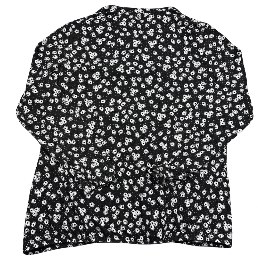 Thrift-and-treasures Black Women's Floral Blouse-L Tchibo®