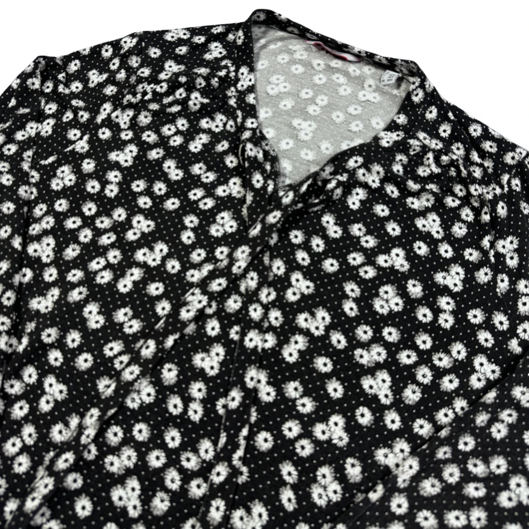 Thrift-and-treasures Black Women's Floral Blouse-L Tchibo®
