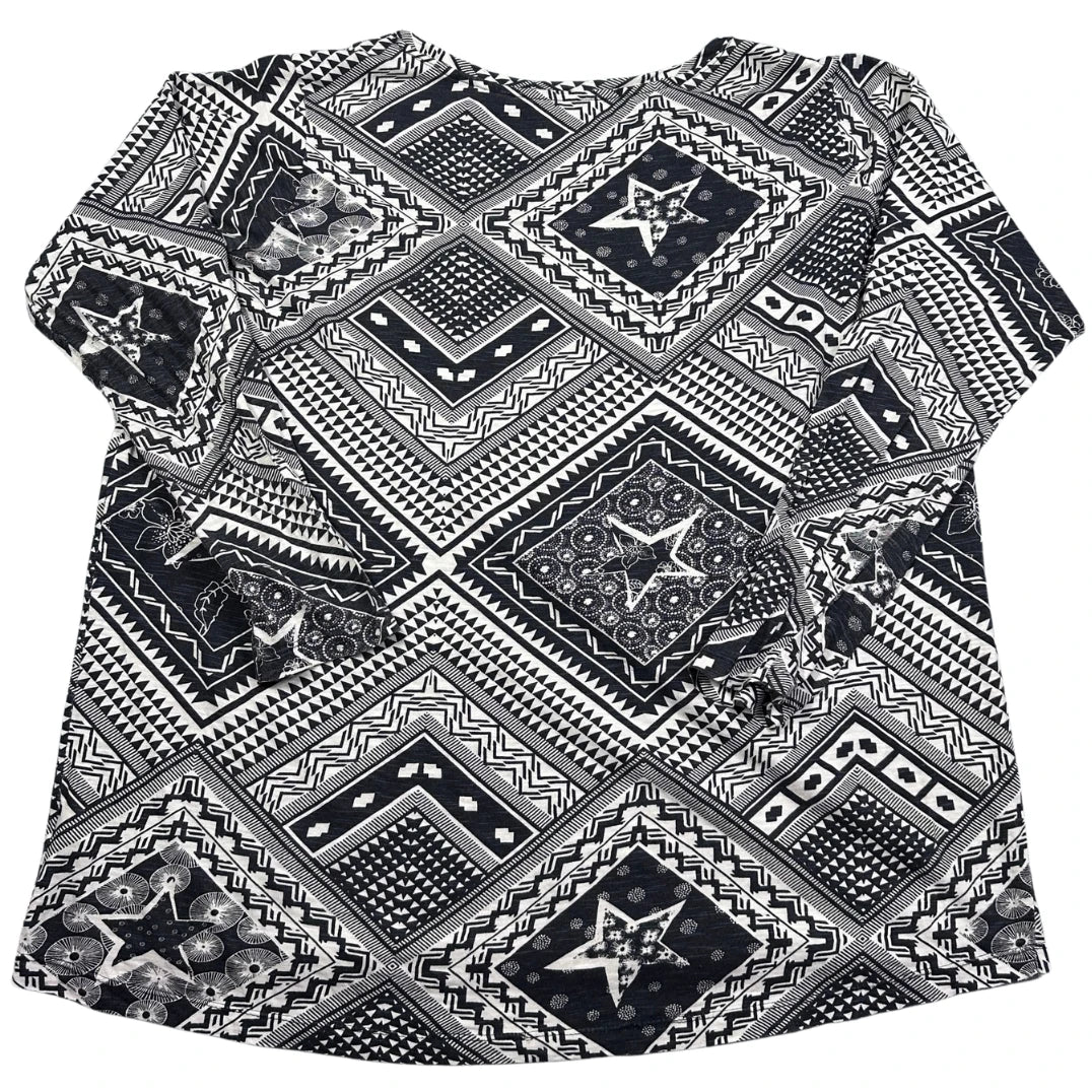 Thrift-and-treasures Black Women's Top Geometric-L Gina Benotti