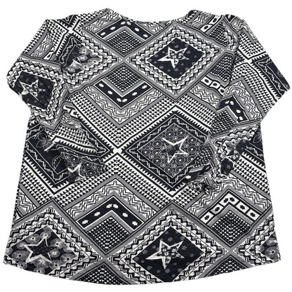 Thrift-and-treasures Black Women's Top Geometric-L Gina Benotti