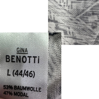 Thrift-and-treasures Black Women's Top Geometric-L Gina Benotti