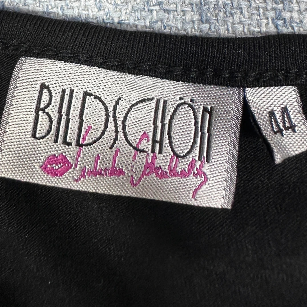 Thrift-and-treasures Black Women's Top Rhinestone-M Bildschon