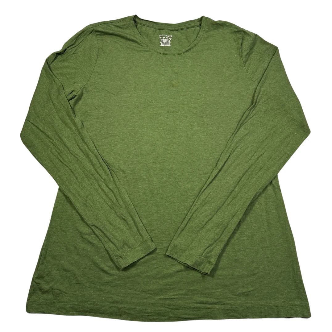 Thrift-and-treasures Green Women's Sleeve Top-L Lands' End