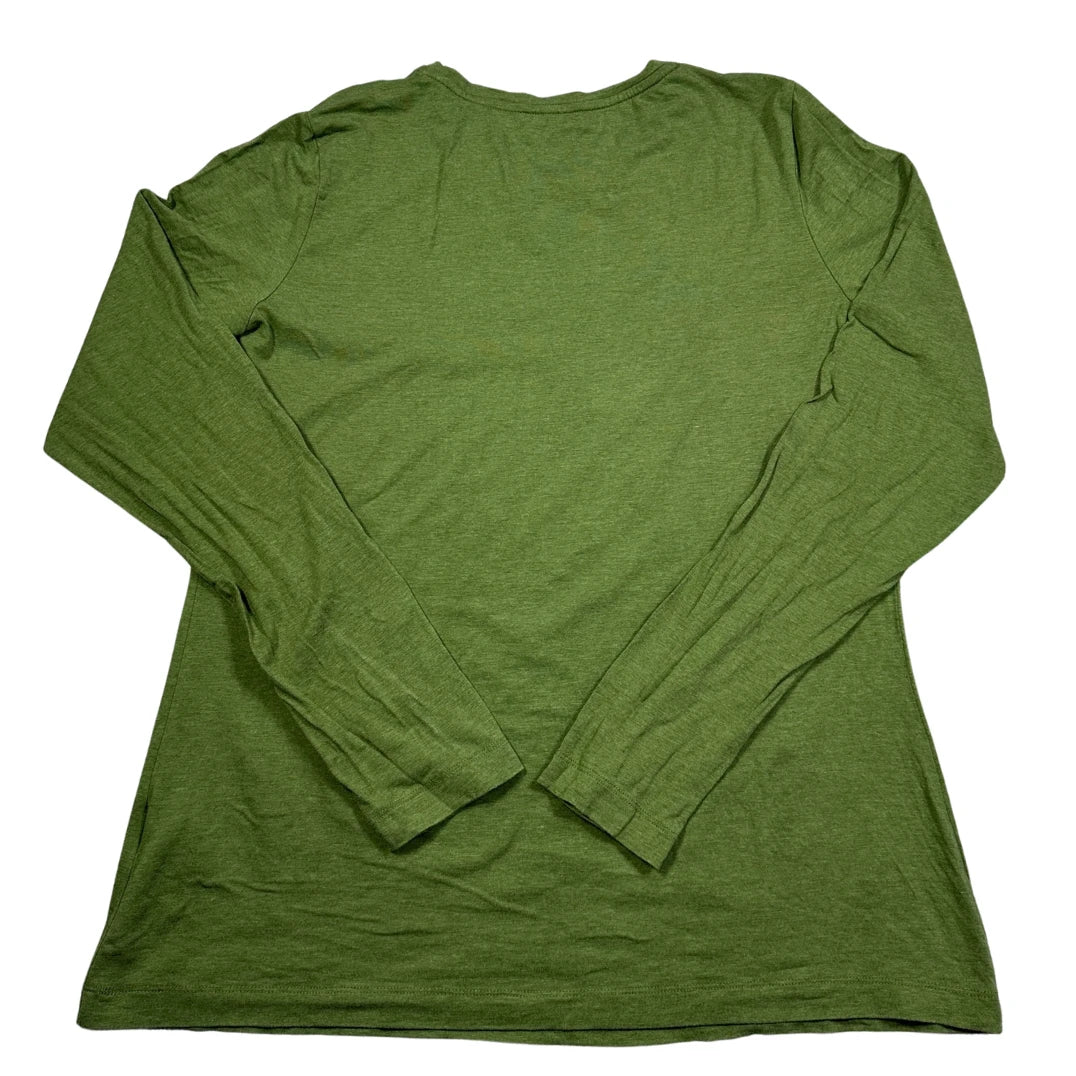 Thrift-and-treasures Green Women's Sleeve Top-L Lands' End