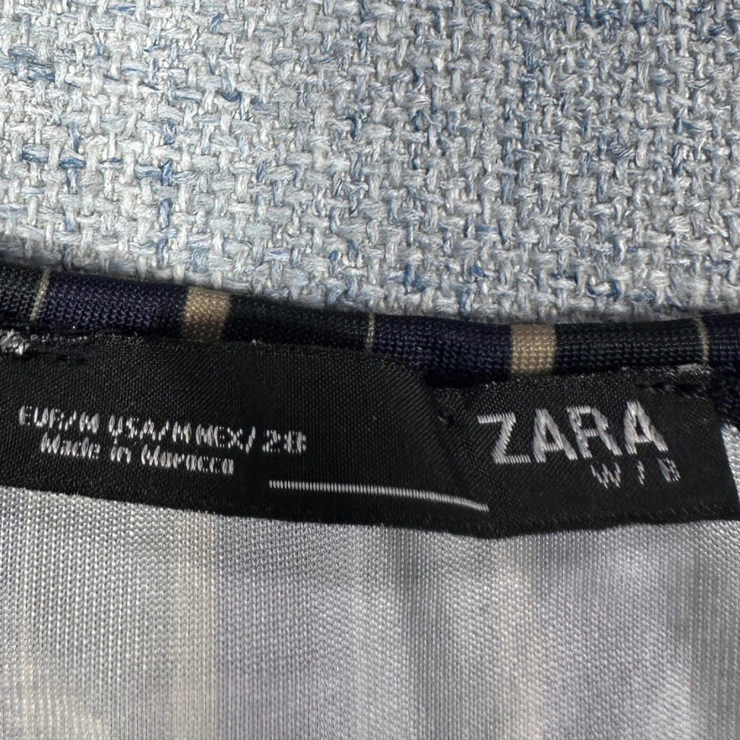 Zara® Navy Striped Top Lace-S