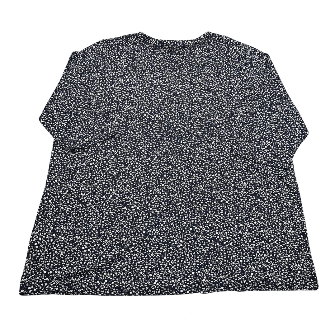 Thrift-and-treasures Navy Women's Henley Top-2XL C&A