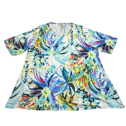 Thrift-and-treasures Women's Floral Print-2XL KJ Brand