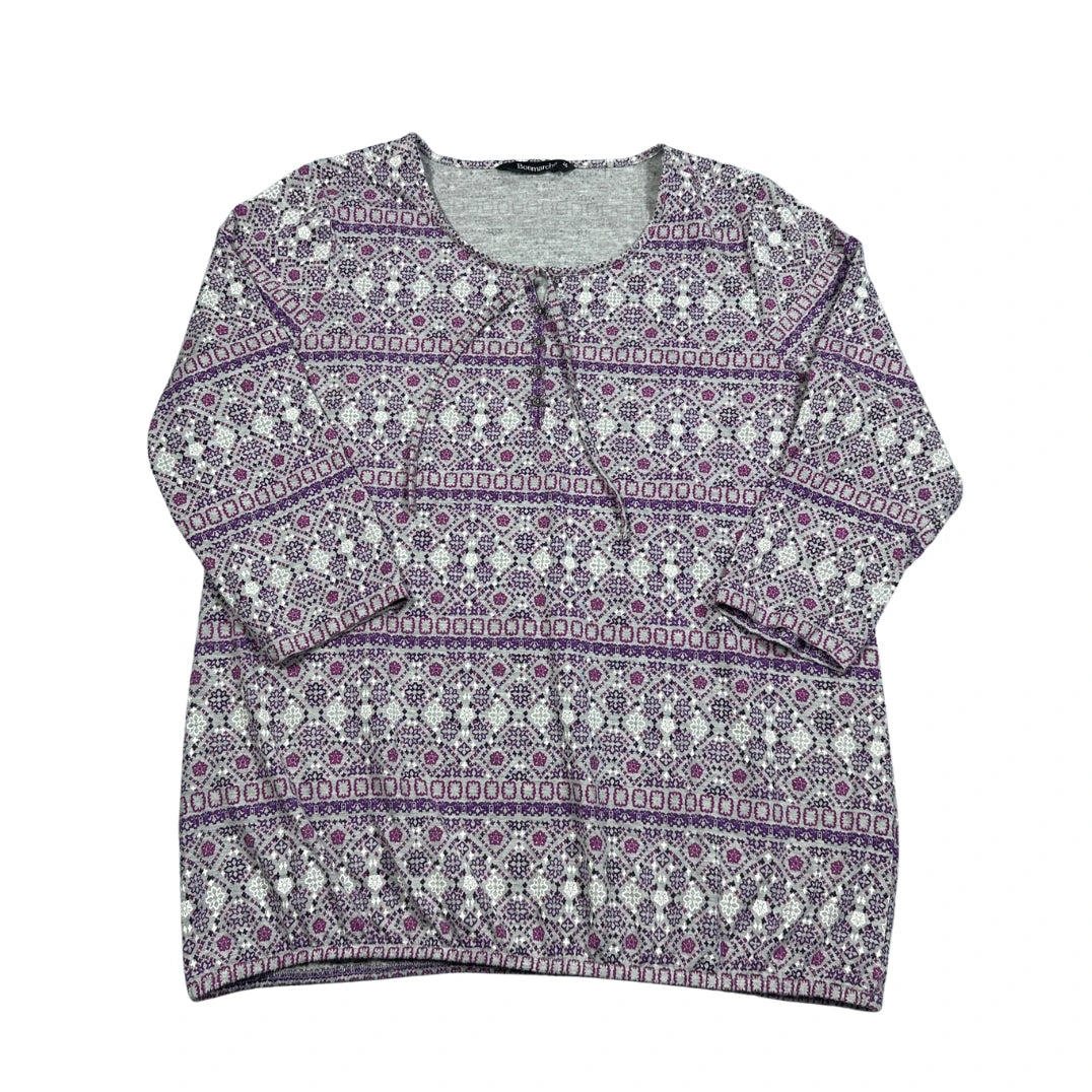Thrift-and-treasures Purple Women's Top Buttoned-M Bonmarché