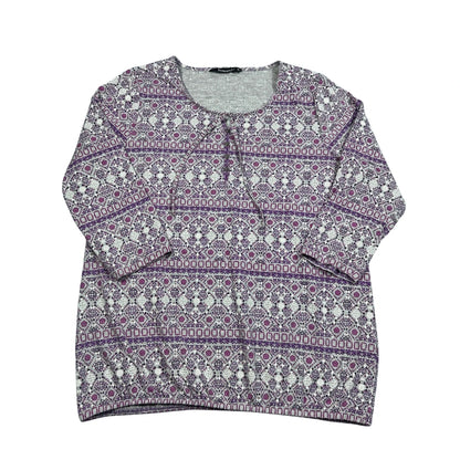 Thrift-and-treasures Purple Women's Top Buttoned-M Bonmarché