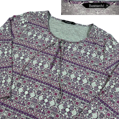 Thrift-and-treasures Purple Women's Top Buttoned-M Bonmarché
