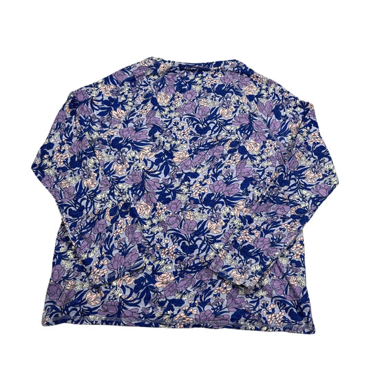 Thrift-and-treasures Blue Women's Floral Top-M M&S