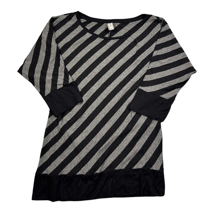 Thrift-and-treasures Black Women's Striped Top-S Multiblu