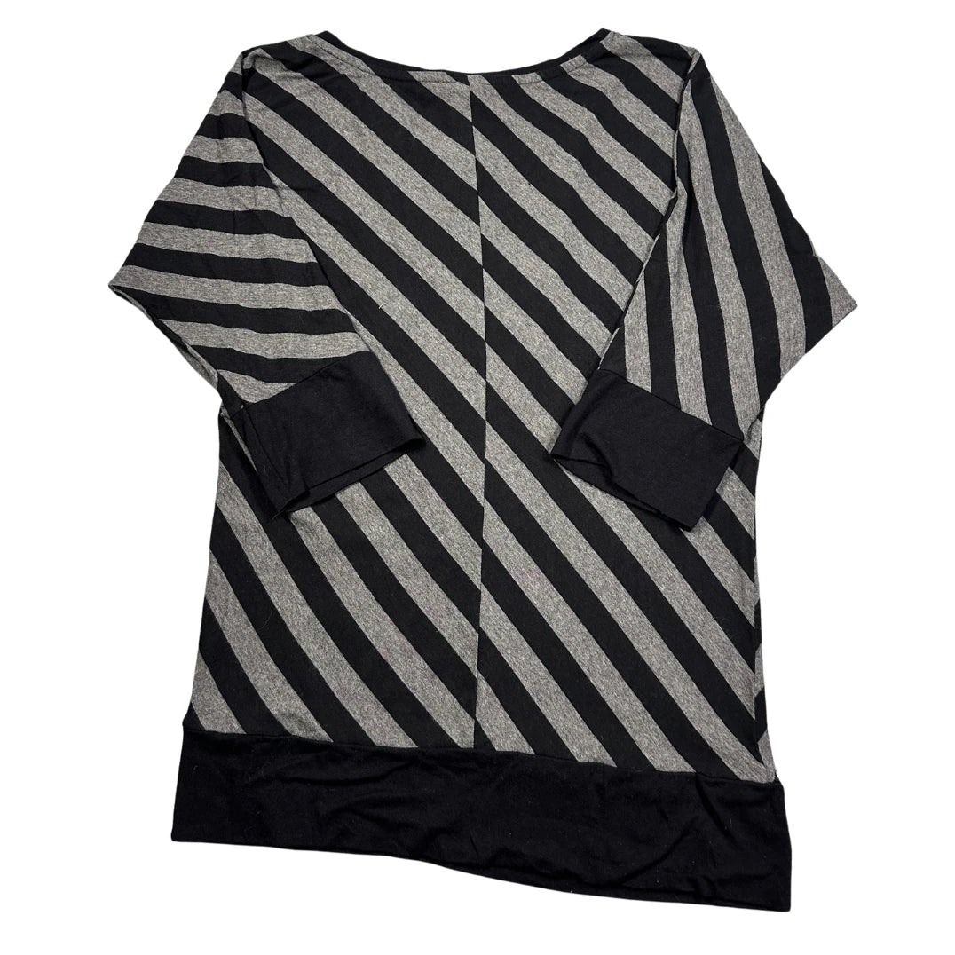 Thrift-and-treasures Black Women's Striped Top-S Multiblu