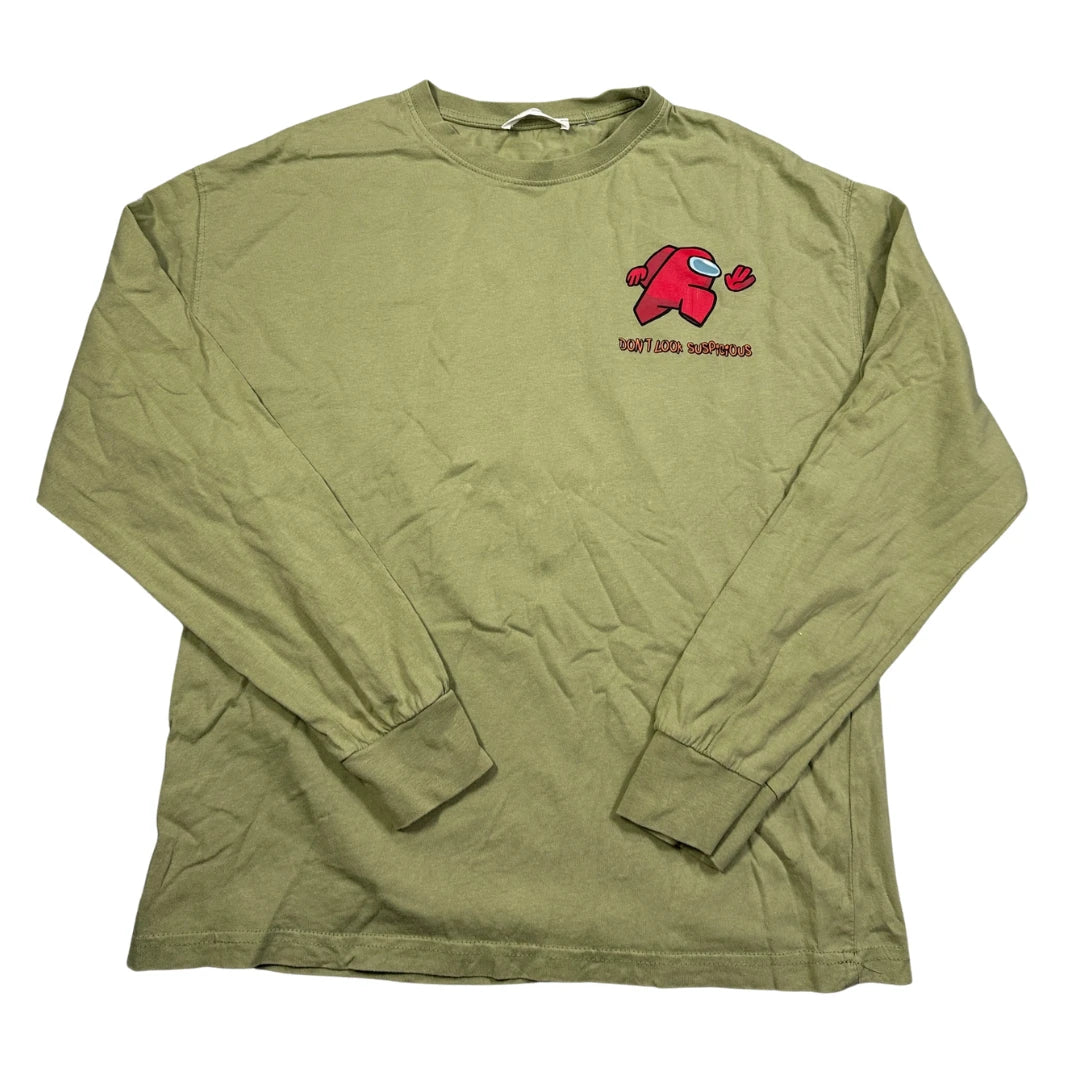 Zara® Green Among Us Graphic T Shirt-M