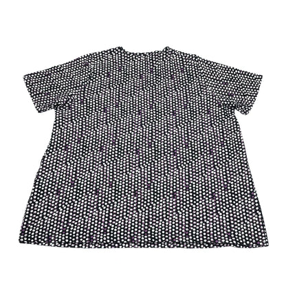 Ulla Popken® Black Polka Dot Top-XL